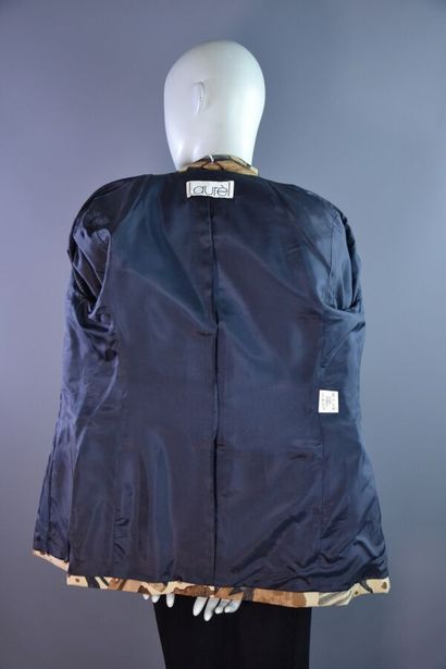 LAURÈL Veste blazer en laine vierge et lurex...