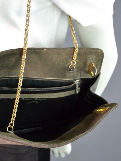 SALVATORE FERRAGAMO Sac à main en cuir velours...