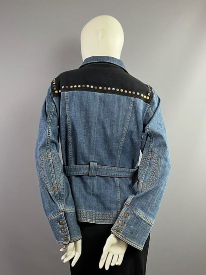 LOUIS VUITTON Paris Veste denim et laine...