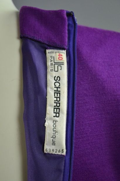 JEAN LOUIS SCHERRER Robe en laine jersey...