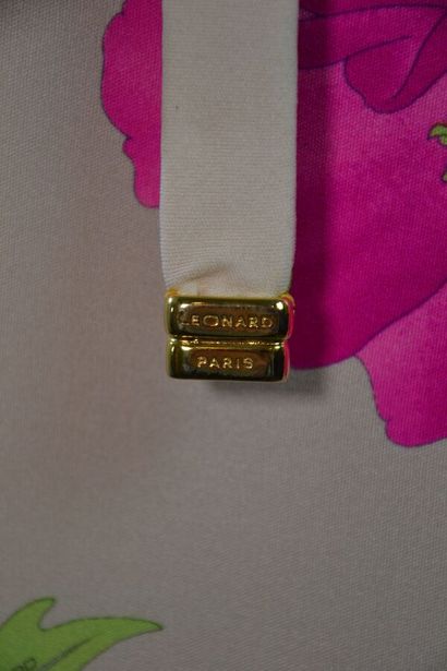 LÉONARD PARIS Robe fourreau en jersey de...