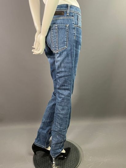 BURBERRY Lot de 2 pantalons denim bleu et...