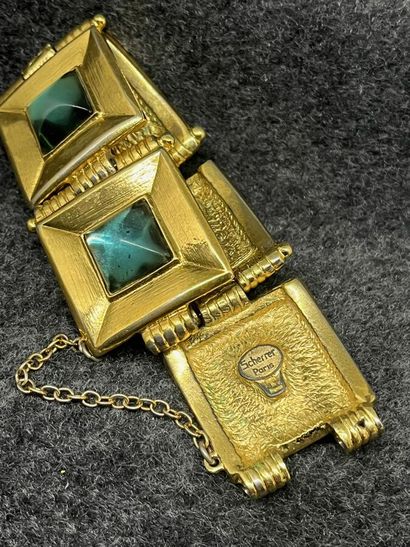JEAN LOUIS SCHERRER Bracelet manchette et...