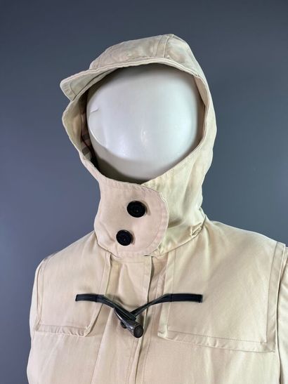BURBERRY femme Manteau duffle-coat en toile...