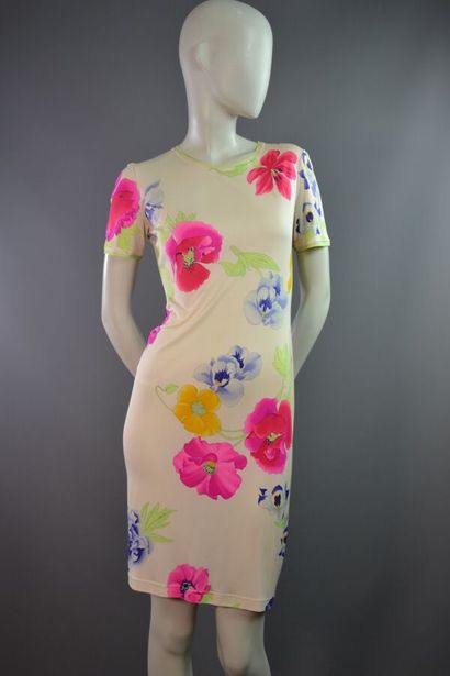 LÉONARD PARIS Robe fourreau en jersey de...