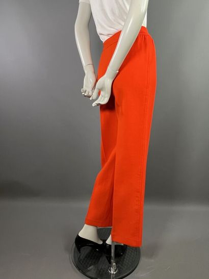 COURRÈGES Hyperbole Pantalon en laine orange...