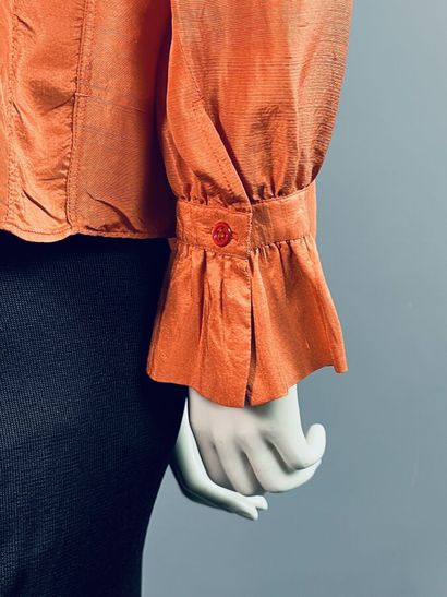 SAINT LAURENT Rive Gauche - Blouse en soie...