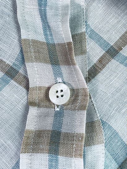 BURBERRY Ensemble d'été en lin tartan chemise...