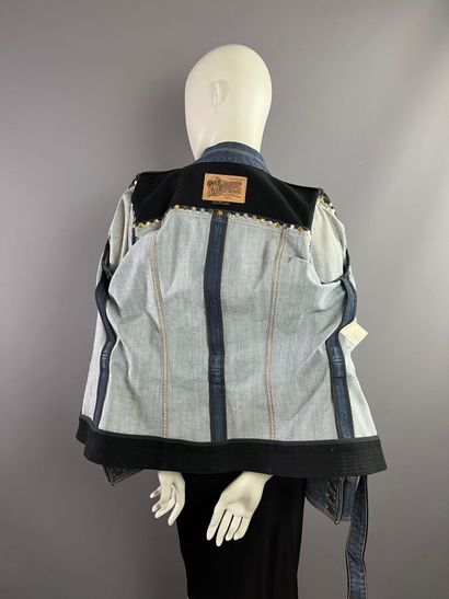 LOUIS VUITTON Paris Veste denim et laine...