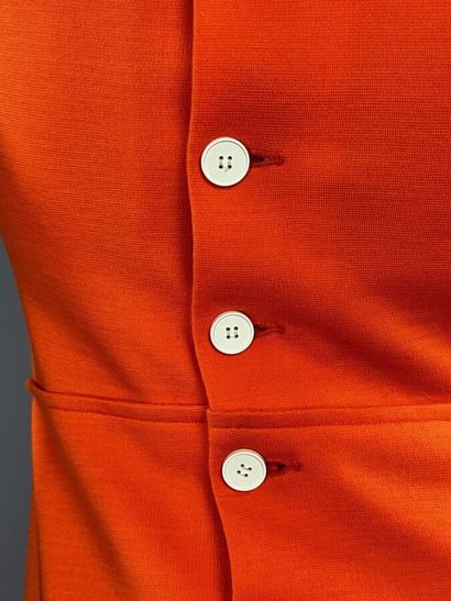 COURRÈGES HYPERBOLE - Robe orange en jersey-...