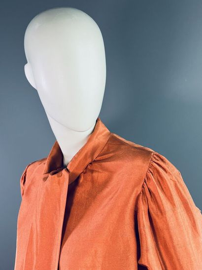 SAINT LAURENT Rive Gauche - Blouse en soie...