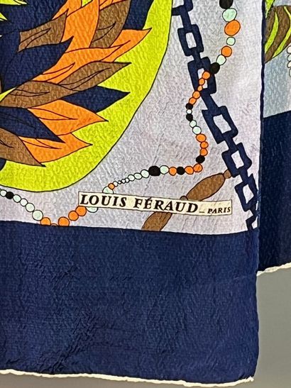 YSL, GIVENCHY, PATOU, FERAUD Lot de 4 foulards...