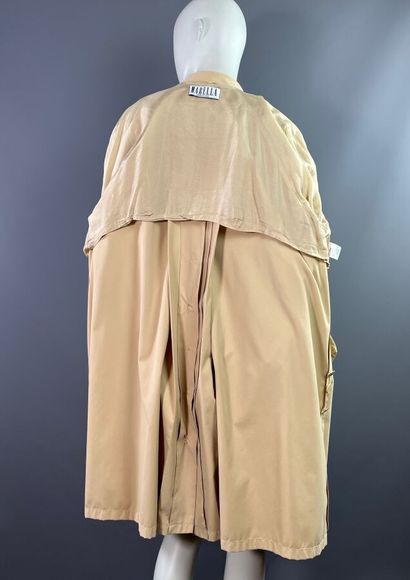 MARELLA Trench imperméable en toile peau...