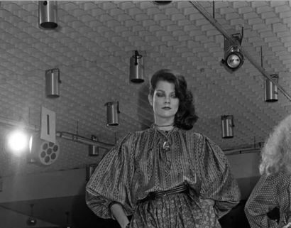SAINT LAURENT Rive Gauche Ensemble jupe en...