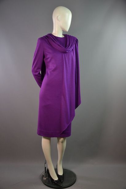 JEAN LOUIS SCHERRER Robe en laine jersey...