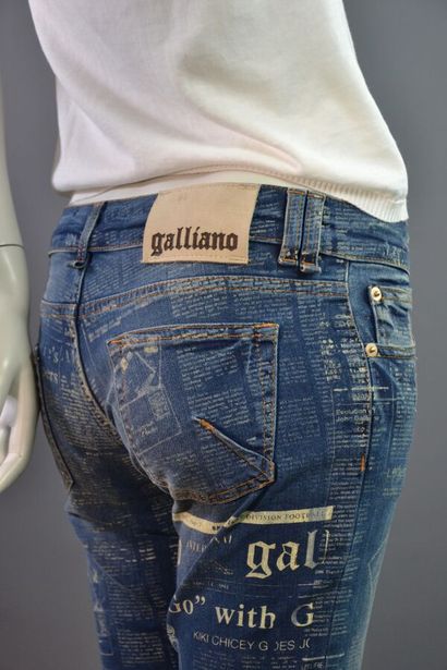 JOHN GALLIANO femme Denim stretch impression...