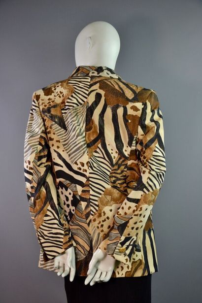 LAURÈL Veste blazer en laine vierge et lurex...