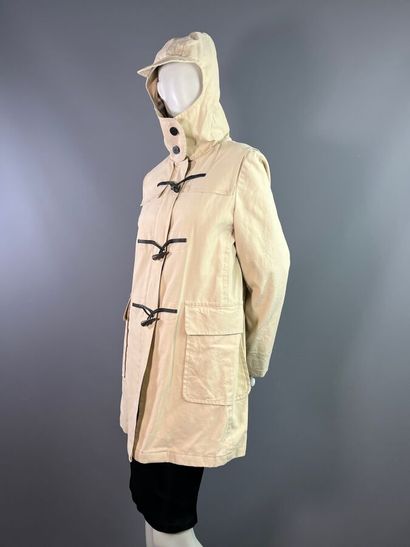 BURBERRY femme Manteau duffle-coat en toile...