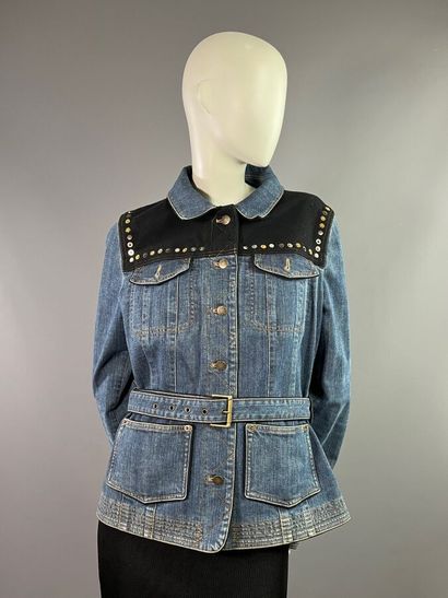 LOUIS VUITTON Paris Veste denim et laine...