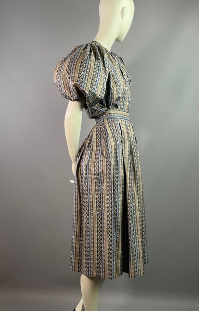 SAINT LAURENT Rive Gauche Ensemble jupe en...