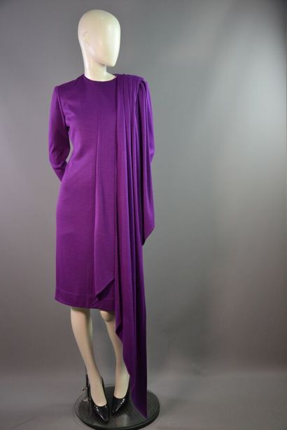 JEAN LOUIS SCHERRER Robe en laine jersey...