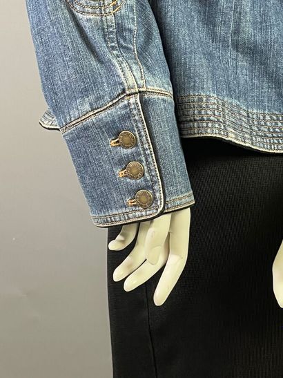 LOUIS VUITTON Paris Veste denim et laine...