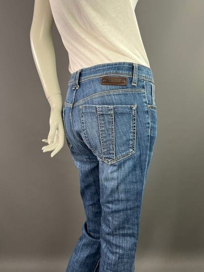 BURBERRY Lot de 2 pantalons denim bleu et...