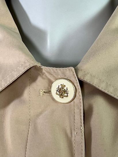 MARELLA Trench imperméable en toile peau...