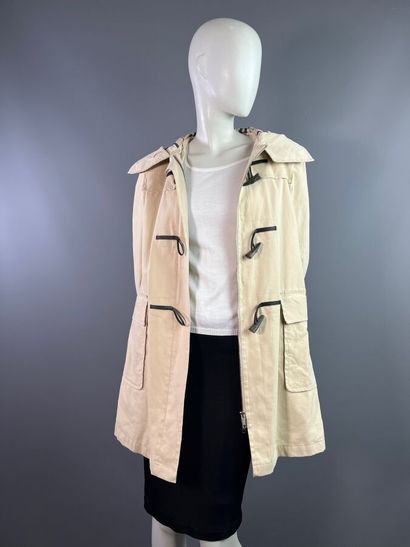 BURBERRY femme Manteau duffle-coat en toile...