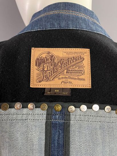 LOUIS VUITTON Paris Veste denim et laine...