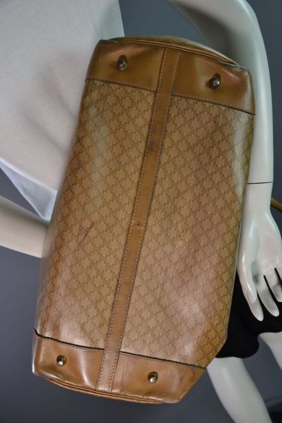 CELINE PARIS Sac Boston en toile monogram...
