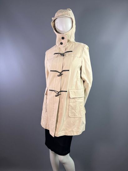 BURBERRY femme Manteau duffle-coat en toile...