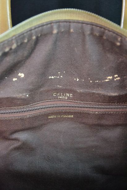 CELINE PARIS Sac Boston en toile monogram...
