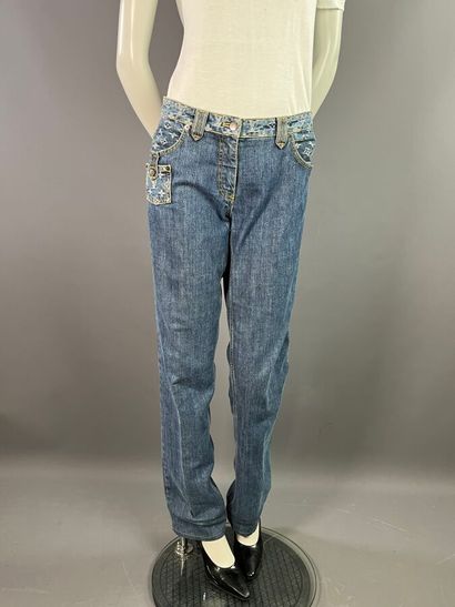 LOUIS VUITTON Paris pantalon denim monogram...