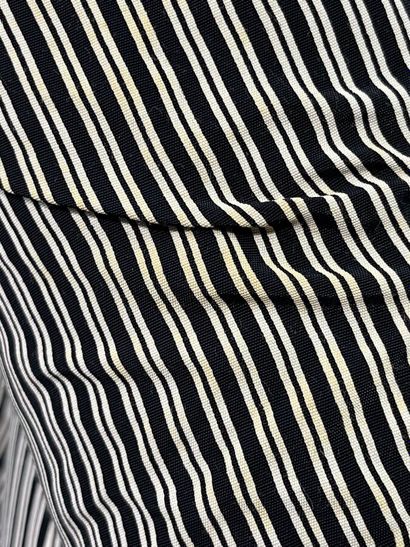 DIOR 2 Veste à rayures noires et blanches...