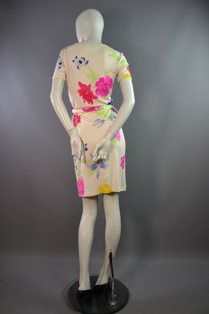 LÉONARD PARIS Robe fourreau en jersey de...