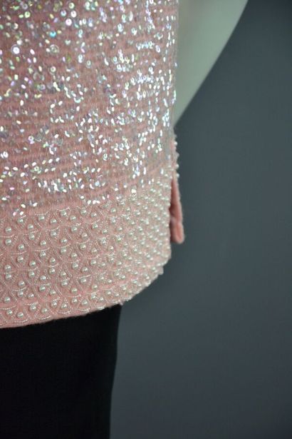 TED LAPIDUS Top sans manches en laine rose...