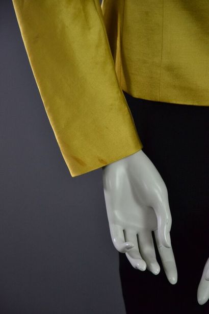 CHRISTIAN DIOR femme Veste satinée jaune...