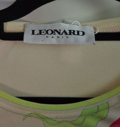 LÉONARD PARIS Robe fourreau en jersey de...