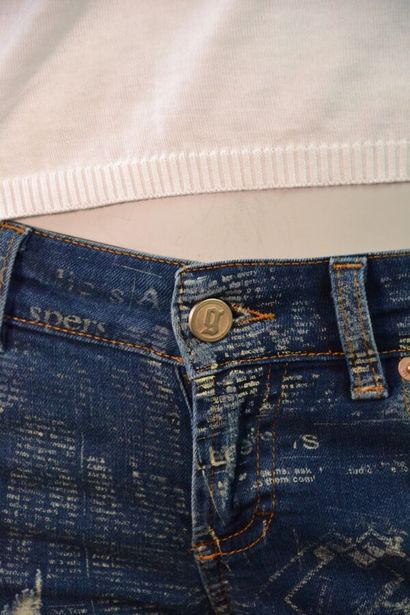JOHN GALLIANO femme Denim stretch impression...