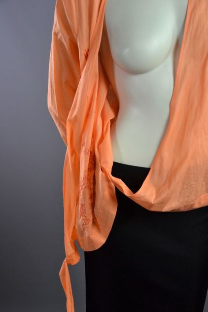 CHRISTIAN DIOR Boutique Top en coton corail...