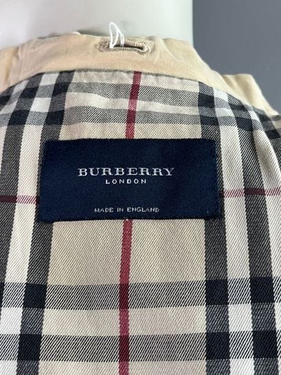 BURBERRY femme Manteau duffle-coat en toile...