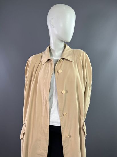 MARELLA Trench imperméable en toile peau...