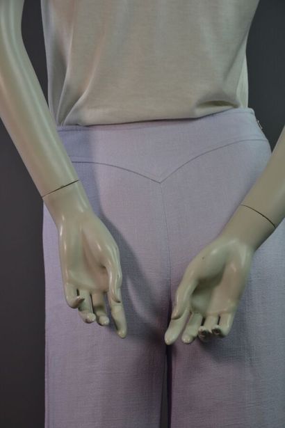 COURREGES Paris Pantalon en toile mauve -...