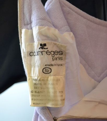 COURREGES Paris Pantalon en toile mauve -...