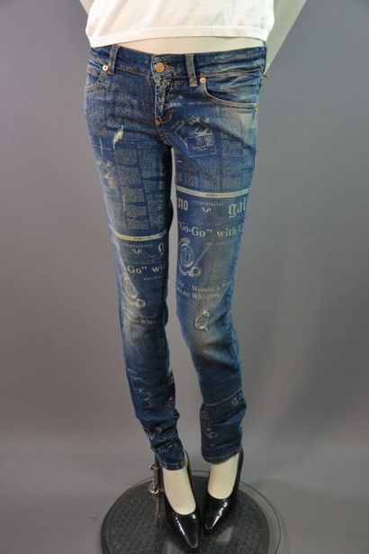 JOHN GALLIANO femme Denim stretch impression...