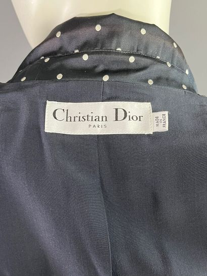CHRISTIAN DIOR Paris Veste tailleur bar bleu...