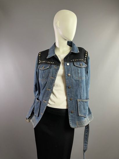 LOUIS VUITTON Paris Veste denim et laine...