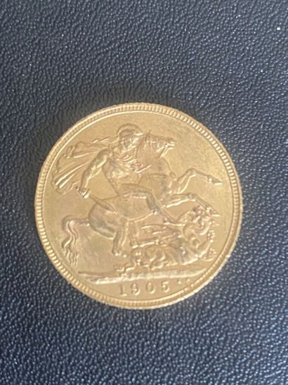 ENGLAND 1 gold coin Edward VII 1905
