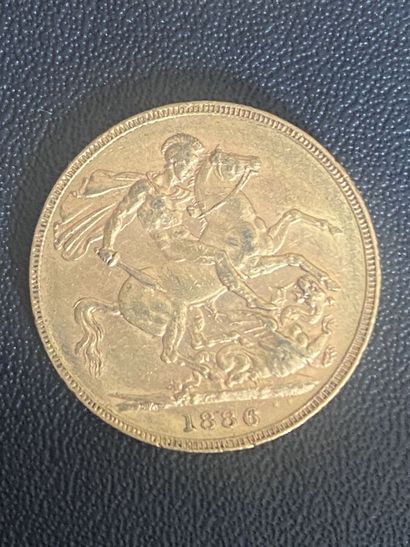 ENGLAND 1 sovereign VICTORIA 1886